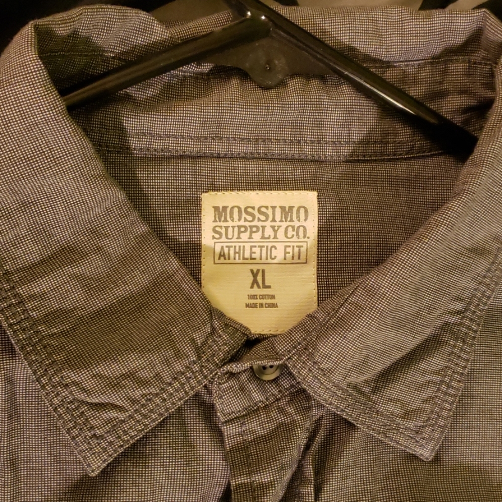 Massimo Supply Co. Athletic Fit Mens Button Shirt